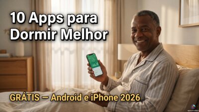 homem acordando bem descansado com app de monitoramento de sono grátis 2026