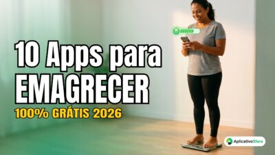 mulher com app para emagrecer grátis 2026 Android iPhone